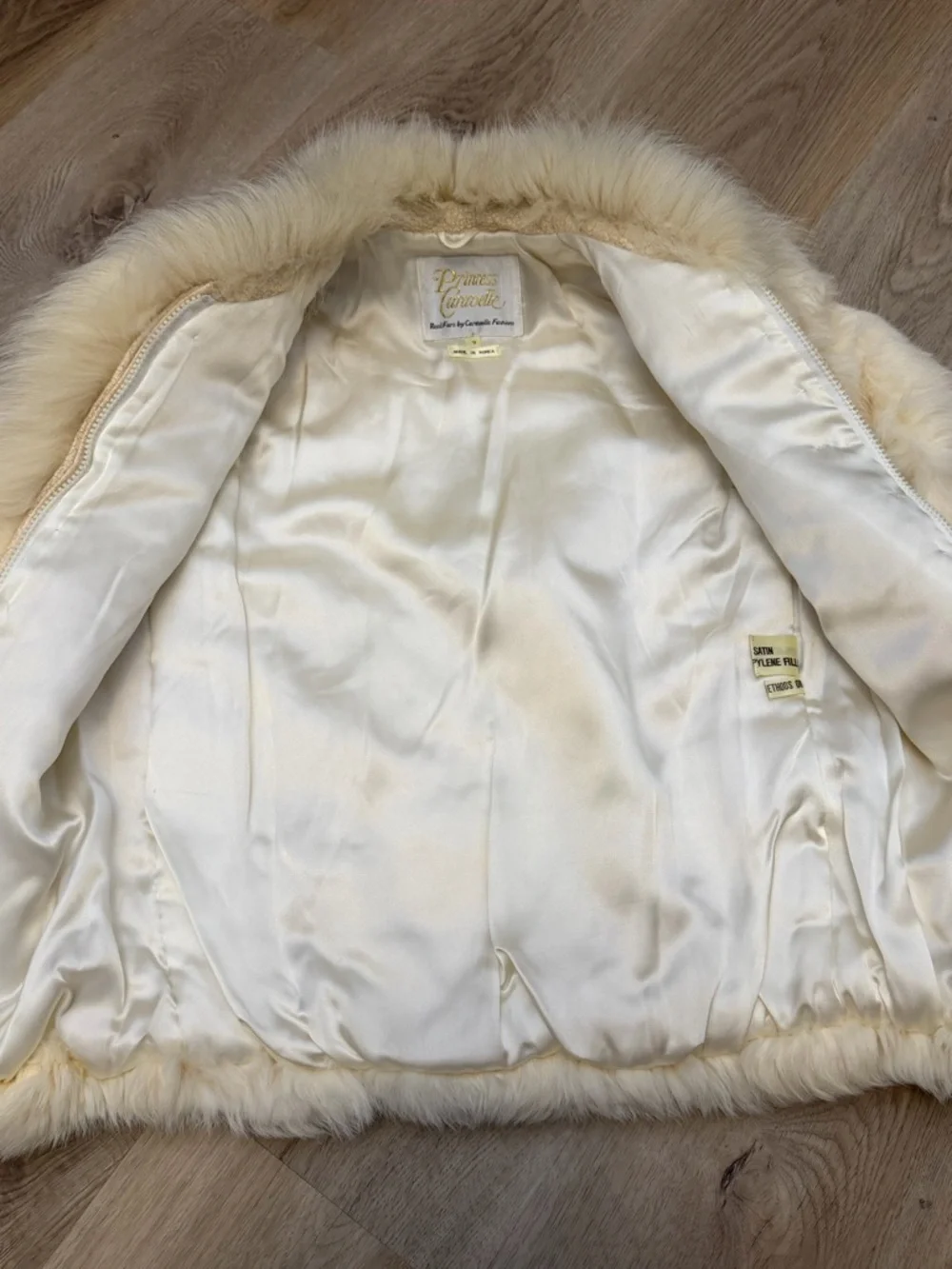 Vintage Princess Caravelle Cream Children’s Fur Jacket